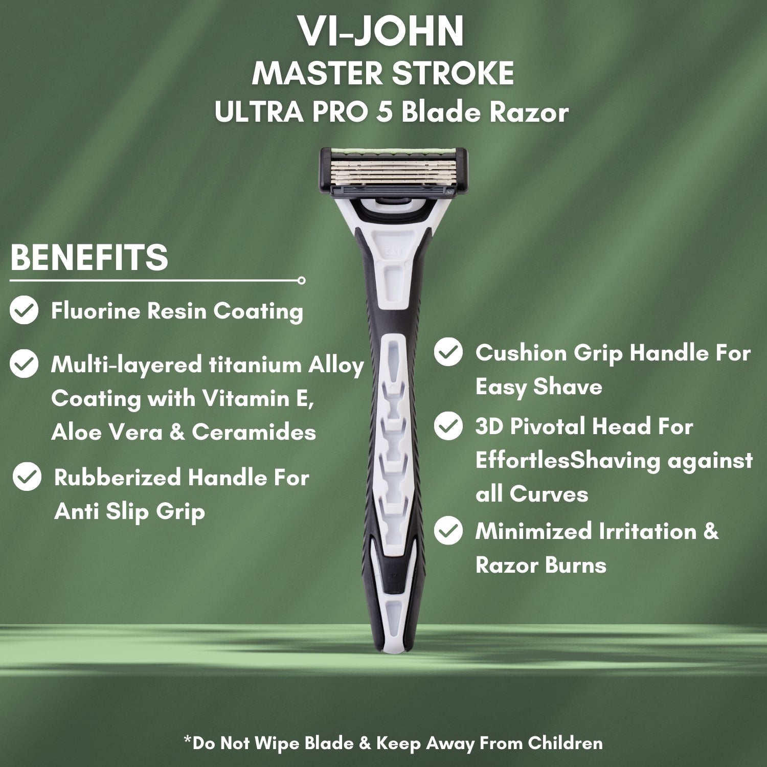 5 blade shaving razor