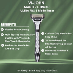 5 blade shaving razor