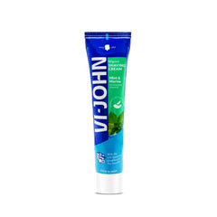 VI-JOHN Mint & Marine | Best Shaving Cream For Sensitive Skin | Dermatologically Tested | enriched with Vitamin E & Tea Tree Oil-124g