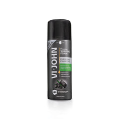 VI-JOHN Purifying Charcoal Shaving Foam for Men - Enriched with Aloe Vera & Jojoba Oil
