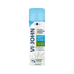 VI-JOHN Calming Aqua Shaving Foam | For All Skin Types | 200GM