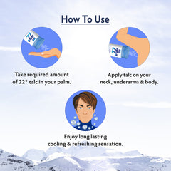 VI-JOHN TALC 22 DEGREE CLASSIC COOLING TALC(BEAT THE HEAT-NEEM+SANDAL+MINT)100GM