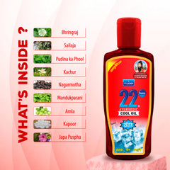 VI-JOHN 22 Degree Ayurvedic Cool Hair Oil 100ML