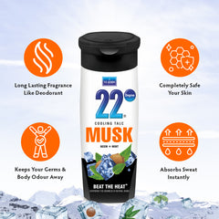 VI-JOHN 22 Degree Cooling Talc Beat The Heat Musk 300GM