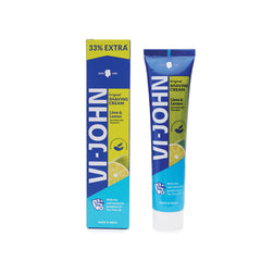 VI-JOHN Lime & Lemon Shaving Cream | Best Shaving Cream for A Smooth Shave Experience | enriched with Vitamin E & Tea Tree Oil -124g