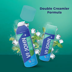 VI-JOHN Sensitive Skin Shaving Foam | Dermatologically Tested Mint & Marine Shaving Foam For All Skin Type enriched with Vitamin E & Tea Tree Oil-401g