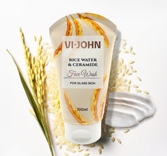 Rice Water & Ceramide Face Wash for Glowing Skin - 100 ml