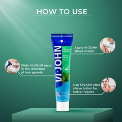 VI-JOHN Mint & Marine Shaving Cream | 124GM