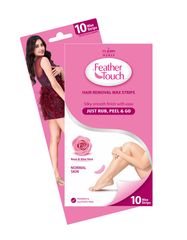 VI-JOHN Feather Touch Rose & Aloe vera Hair Removal Wax for Normal Skin-10Pcs