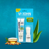 VI-JOHN Calming Aqua Shaving Cream with Brush Combo | Enriched with Aloe Vera & Almond Oil | Smooth, Soothing, and Refreshing Shave