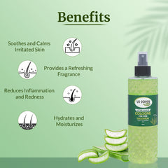 VI-JOHN NATURALE Aloe Vera After Shave Cologne 400ML | For Refreshing & Soothing Skin | Long Lasting Fragrance | for Men