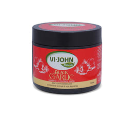 VI-JOHN NATURALE Black Garlic Hair Mask | Spa Smooth Therapy | Soft, Shine & Damaged Hair Repair-Salon Like Hair Spa At Your Home | For All Hair Types | 500ML