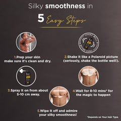 Master Stroke Painless Hair Removal Spray with Lemon & Aloe Vera Extract - 200 ML - Vijohnkart.com