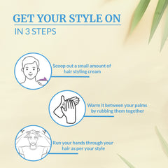 VI-JOHN NATURALE Tropical Coconut | Styling Hair Cream Strength & Shine | Non-Sticky Formula and Curl defining Cream | for All Hair Types | 140ML