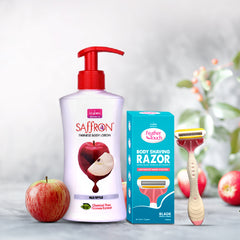 Fairness body lotion + Body shaving razor combo pack