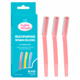 Feather Touch Multi Purpose Facial Razor With Stainless Steel Blades | Anti Slip Grip | Easy to Glide - Vijohnkart.com