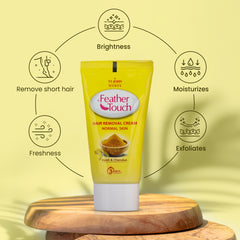 Feather touch haldi and chandan hair removal cream for women