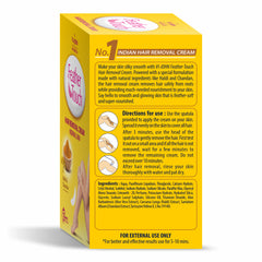 VI-JOHN Feather Touch Hair Removal Cream Haldi and Chandan 40GM (Jar)