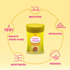 VI-JOHN Feather Touch Hair Removal Cream Haldi and Chandan 40GM (Jar)