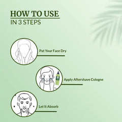 VI-JOHN NATURALE Aloe Vera After Shave Cologne 400ML | For Refreshing & Soothing Skin | Long Lasting Fragrance | for Men