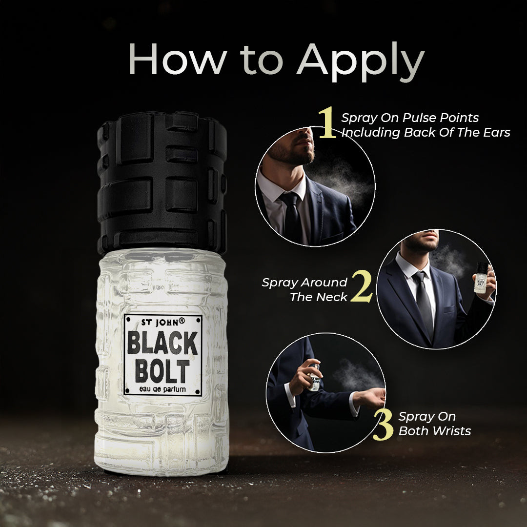 ST. John Black Bolt Perfume | Long-Lasting Citrus Fragrance | 50ml - Vijohnkart.com