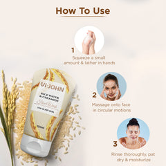 Rice Water & Ceramide Face Wash for Glowing Skin - 100 ml