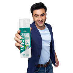 VI-JOHN Menthol Icy Cool Shaving Gel with Mint and Cooling Crystals | For All Skin Types | 200ML
