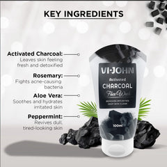 Charcoal Face Wash For Deep Cleansing | Oil Control | Detox & Refresh - 100 ml