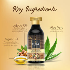 Cobra Natural Body Wash | Jojoba & Argan Oil for Deep Moisture & Radiant Skin - Vijohnkart.com