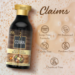Cobra Natural Body Wash | Jojoba & Argan Oil for Deep Moisture & Radiant Skin - Vijohnkart.com