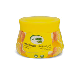 VI-JOHN NATURALE Lemon, Tea Tree & Almond | Styling Hair Cream Strength & Shine | Non-Sticky Formula and Curl defining cream | for All Hair Types | 140ML