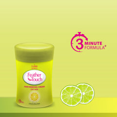 VI-JOHN Feather Touch Hair Removal Cream Lime and Aloe Vera 40GM (Jar)