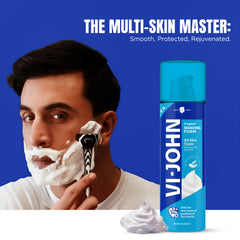 VI-JOHN Shaving Foam All Skin Types | Dermatologically Tested | 400GM