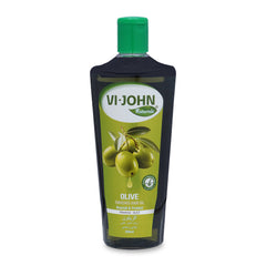 VI-JOHN NATURALE Olive Enriched Hair Oil | Nourish & Protect with Vitamin A.E & F | Natural Hair Growth | for All Hair Types | Men and Women | 300ML