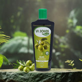 VI-JOHN NATURALE Olive Enriched Hair Oil | Nourish & Protect with Vitamin A.E & F | Natural Hair Growth | for All Hair Types | Men and Women | 300ML
