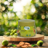 VI-JOHN Naturale Olive, Heena & Almond Styling Hair Cream Strength & Shine | Non-Sticky Formula and Curl defining Cream | for All Hair Types | 140ML