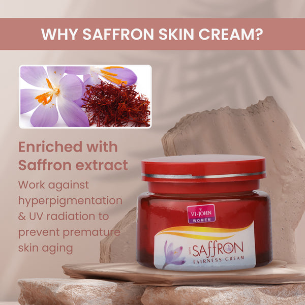 Vi-John Women Saffron Fairness Cream Advanced Pack Of 6 300 G