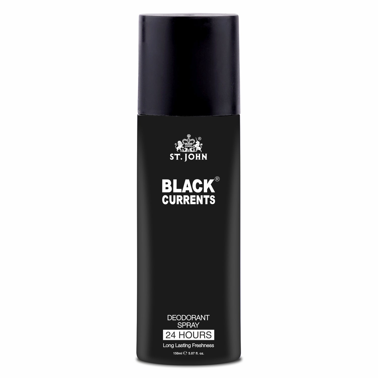 ST. JOHN Black Currant Deodorant – Citrus, Spicy & Woody Notes – Bold & Adventurous Scent – 150ml - Vijohnkart.com