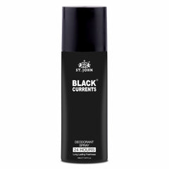 ST. JOHN Black Currant Deodorant – Citrus, Spicy & Woody Notes – Bold & Adventurous Scent – 150ml - Vijohnkart.com