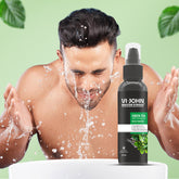 VI-JOHN Master Stroke Green Tea with Tea Tree Fights Acne & Pimple, Skin Brightening Face Wash  (100 ml) - Vijohnkart.com