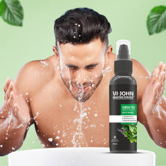 VI-JOHN Master Stroke Green Tea with Tea Tree Fights Acne & Pimple, Skin Brightening Face Wash  (100 ml) - Vijohnkart.com