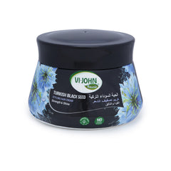 VI-JOHN NATURALE Turkish Black Seed | Styling Hair Cream Strength & Shine | Non-Sticky Formula and Curl defining Cream | for All Hair Types | 140ML