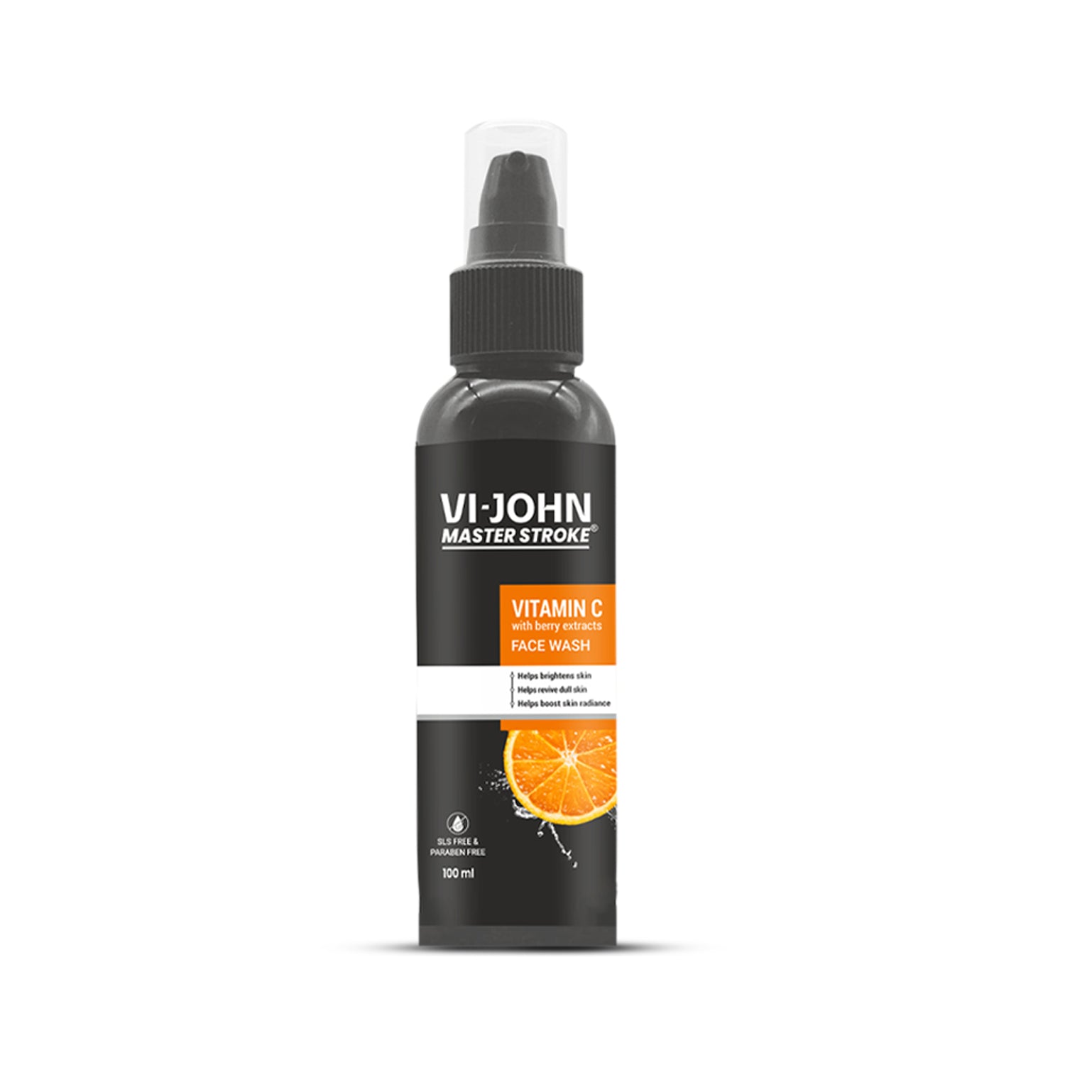 VI-JOHN Master Stroke Vitamin C with Berry Extract Fights Acne & Pimple, Skin Brightening Face Wash  (100 ml) - Vijohnkart.com