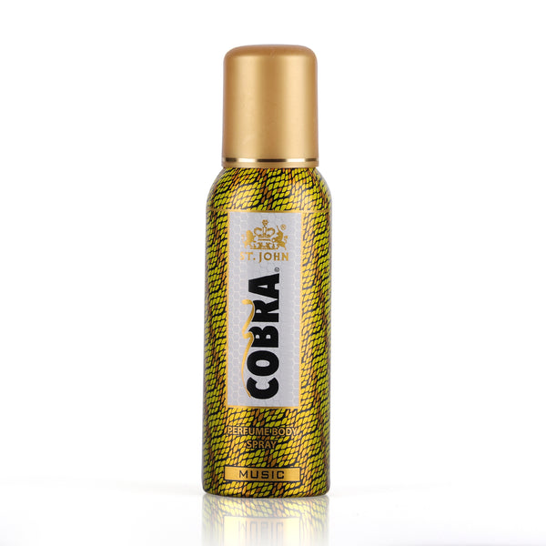 Cobra No Gas Music Deodorant Body Spray, Long Lasting Deodorant Spray For Men - 100 ML
