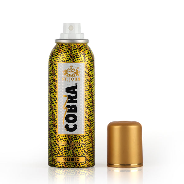 Cobra No Gas Music Deodorant Body Spray, Long Lasting Deodorant Spray For Men - 100 ML
