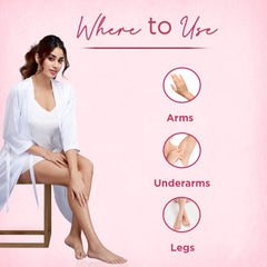 Feather Touch Rose & Aloe Vera Hair Removal Spray for women's Legs, Hands and Underarm 200ml