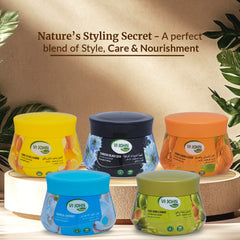 VI-JOHN NATURALE Lemon, Tea Tree & Almond | Styling Hair Cream Strength & Shine | Non-Sticky Formula and Curl defining cream | for All Hair Types | 140ML