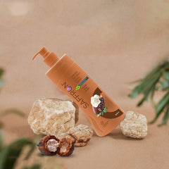 VI-JOHN Saffron Natural Fairness Body Lotion – Cocoa Shea Butter | Deep Nourishment | Soft, Glowing Skin | For All Skin Types – 400ml