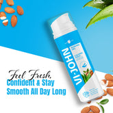 VI-JOHN Calming Aqua Shaving Gel with Almond Oil & Aloe Vera – Smooth, Soothing & Refreshing Shave | For All skin type