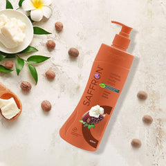 VI-JOHN Saffron Natural Fairness Body Lotion – Cocoa Shea Butter | Deep Nourishment | Soft, Glowing Skin | For All Skin Types – 400ml